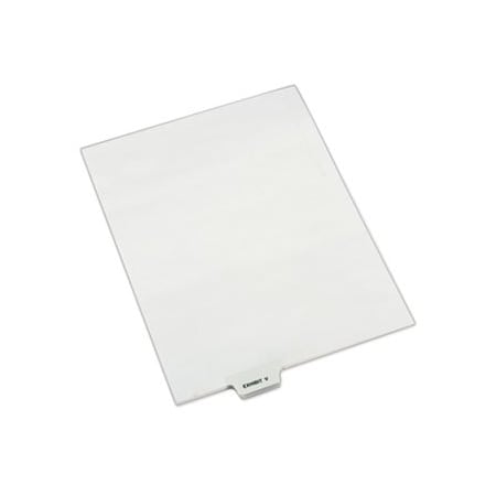 Avery Dennison Avery, Avery-Style Preprinted Legal Bottom Tab Dividers, Exhibit V, Letter, 25PK 12395